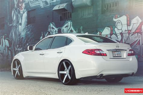 Fashion Look of Beautiful White Infiniti M37 With Aftermarket Wheels ...