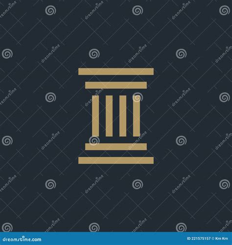 Pillar logo stock illustration. Illustration of brand - 221575157