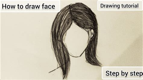 How to draw face & hair | easy drawing tutorial for beginners - YouTube