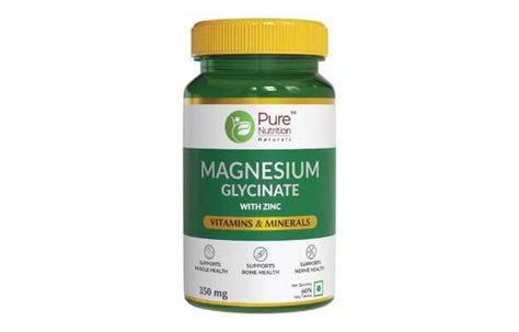 Pure Nutrition Magnesium Glycinate Tablet with Zinc: Uses, Price ...