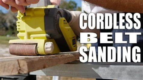 Ryobi Cordless Belt Sander Video Review - Pro Tool Reviews