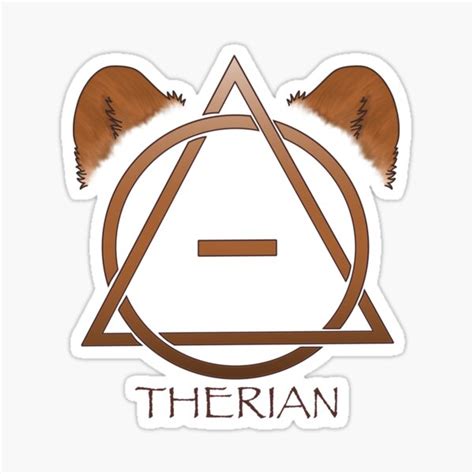 "Bear Therian Theta Delta" Sticker for Sale by DraconicsDesign | Redbubble