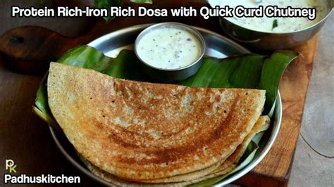 Protein Rich-Iron Rich-Bajra Dosa-Quick Curd Chutney-Pearl Millet Dosa Recipe-Kambu Dosai-Chutney