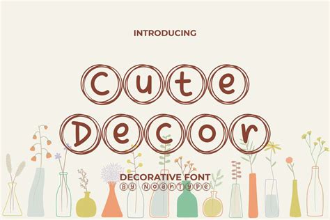 Cute Decor Font by NoahType Studio