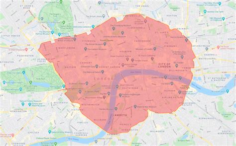 Ulez Area London Map - Map Of Counties Around London