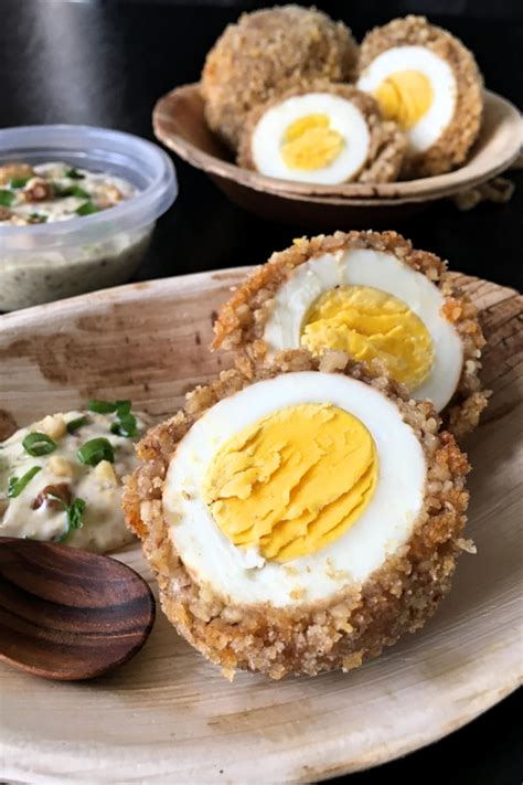 Walnut Vegetarian Scotch Eggs #RaiseYourSnackIQ - Cindy's Recipes and ...