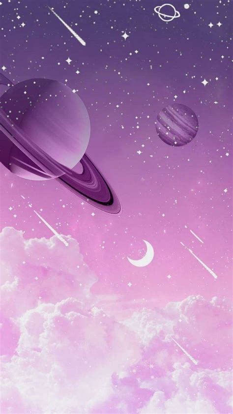 Purple Space Wallpaper