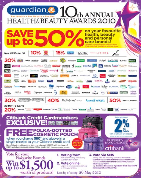 Guardian 10th Annual Beauty Awards | Great Deals Singapore