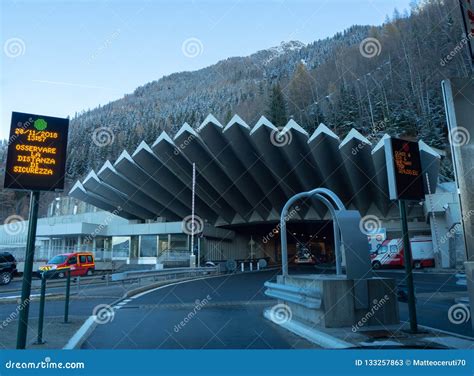 The Entrance To the Mont Blanc Tunnel on the French Side Editorial Stock Photo - Image of monte ...