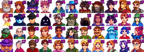 Every Portrait in Stardew Valley is 128*128 pixels and uses less than ...