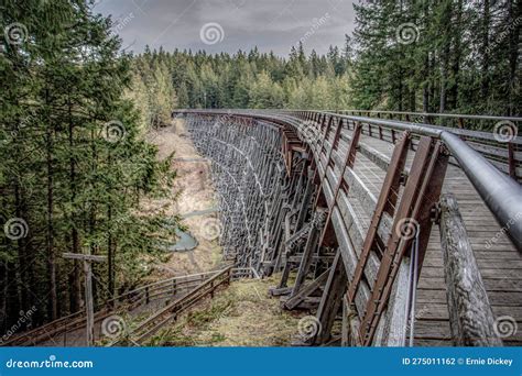 Artistic Photo View of the Kinsol Trestle Vancouver Island Canada Stock ...