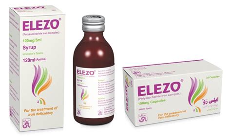 Elezo (Polysaccharide Iron Complex) is also made available in 100mg/ 5ml syrup in pack of 120ml ...