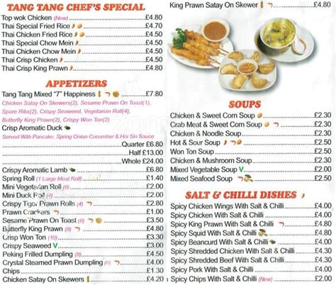 Tang Tang Menu, Menu for Tang Tang, Penge, London - Zomato UK