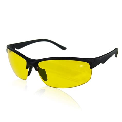 High Definition Night Vision Glasses Driving Sunglasses Yellow Lens ...