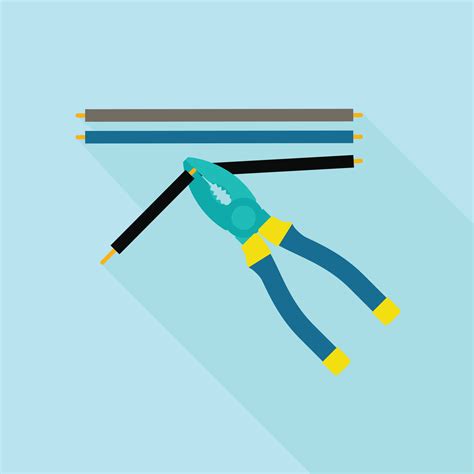 Cut electric cable icon, flat style 14182294 Vector Art at Vecteezy