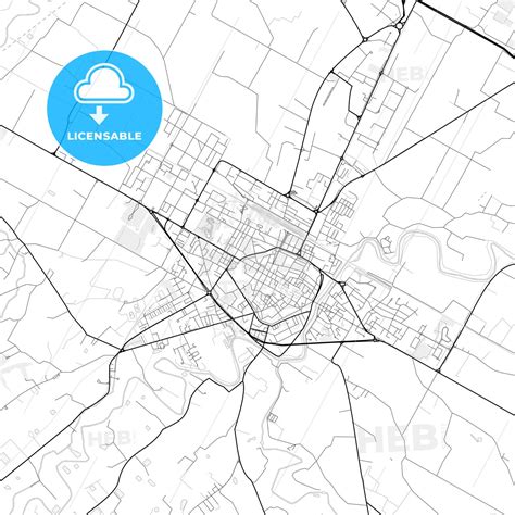 Vector PDF map of Faenza, Italy - HEBSTREITS