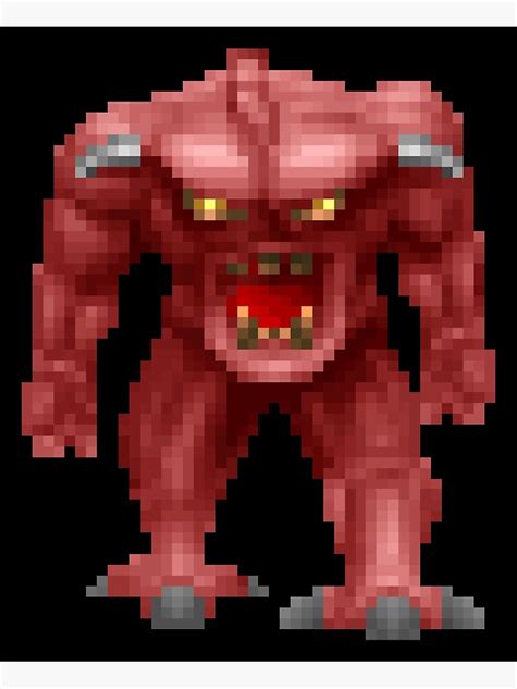 "Doom - Retro - Pinky Demon" Canvas Print by Theenclave | Redbubble