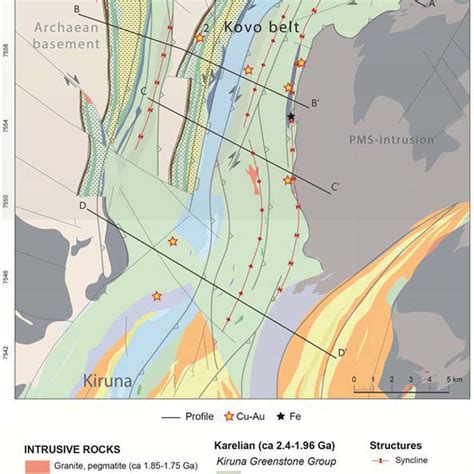 Geological overview of the Fennoscandian shield showing the main ...