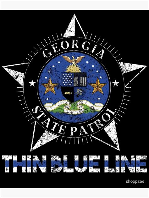 "Georgia State Patrol Shirt Georgia State Police Shirt" Art Print for Sale by shoppzee | Redbubble