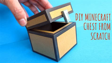 DIY Minecraft Chest From Scratch | Minecraft Papercraft Chest | Paper Crafts - YouTube