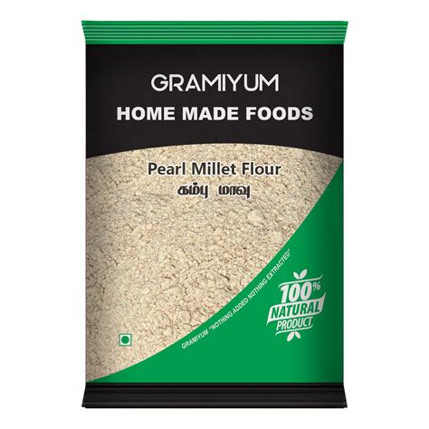 Kambu Flour (Pearl Millet Flour) – 500 gms - Gramiyum - Online Store for Cold Pressed Oil and ...