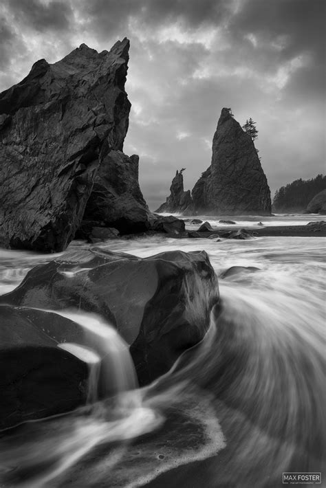 Awaken Monochrome | Rialto Beach | Olympic National Park | Max Foster ...