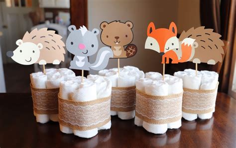 DIY Woodland Creature Centerpieces for a Baby Shower | Emily Reviews ...