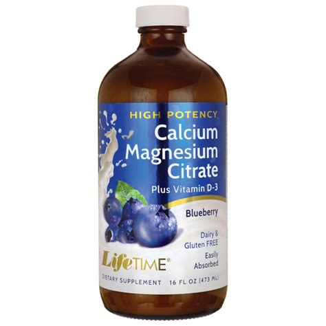 Lifetime Vitamins High Potency Calcium Magnesium Citrate Plus D3 ...