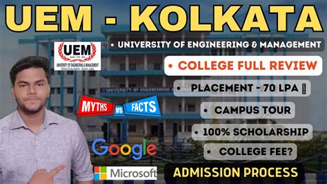 UEM Kolkata Full Review - University Of Engineering and management|placement, campus,fees wbjee ...