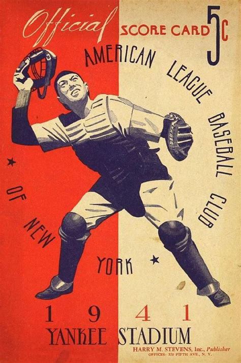 1941 NEW YORK YANKEES Print Vintage Baseball Poster Retro - Etsy | Baseball posters, Baseball ...