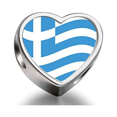 Pandora Greece Flag Photo Charm | Best Selling Jewellery Charms in UK