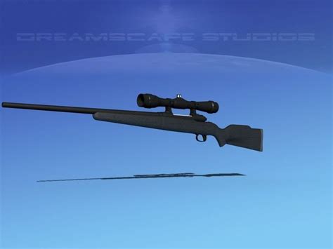 243 Rifle with Scope 3D model rigged | CGTrader