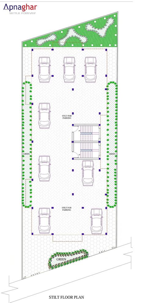 Stilt Floor Plan designed by Apnaghar team. For more details visit - www.apnaghar.co.in | Unique ...