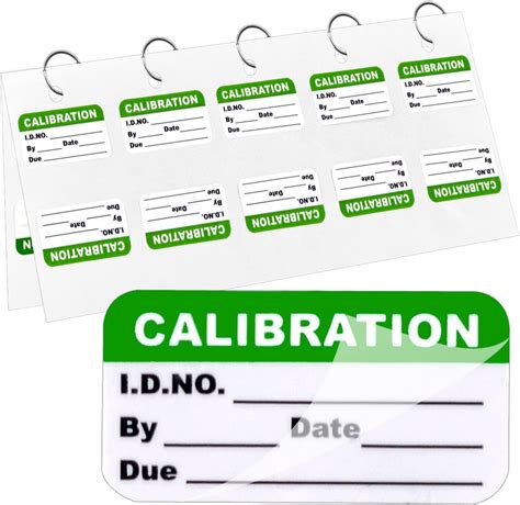 300 Pack 0.5" x 1" Calibration Labels Self Laminating Calibration ...