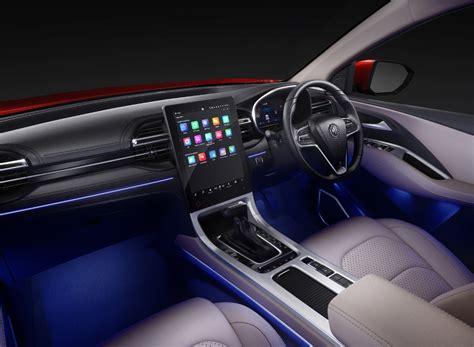 New Gen MG Hector Facelift Interior Revealed, Gets Largest 14-Inch Touchscreen, Ambient Lighting ...