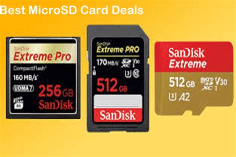 Best MicroSD Card Deals for Smartphone, Action Cameras & Drones