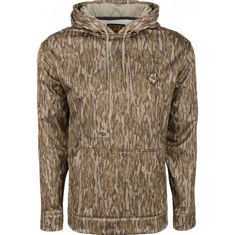 Ol' Tom Men's Mossy Oak Bottomland Camo Performance Hunting Hoodie - XL - Mossy Oak Bottomland ...