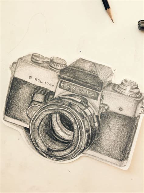 Pencil drawing: camera | Camera drawing art, Camera drawing sketches, Pencil art drawings