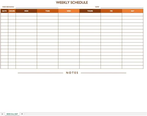 Free Work Schedule Templates for Word and Excel |Smartsheet