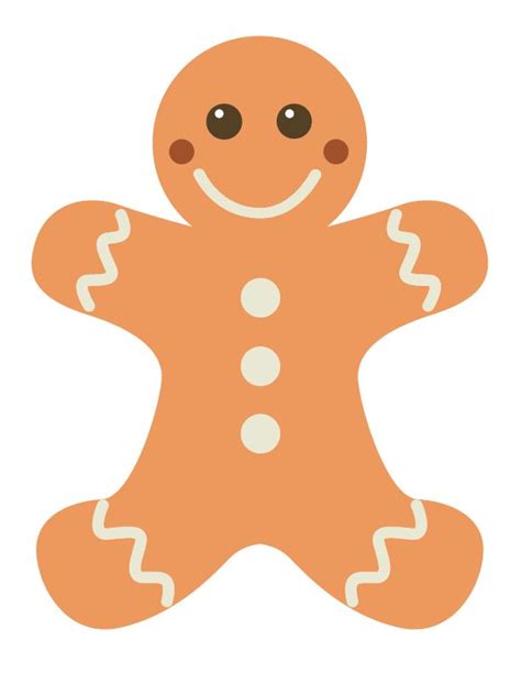 Giant Gingerbread Man Stencil - ClipArt Best