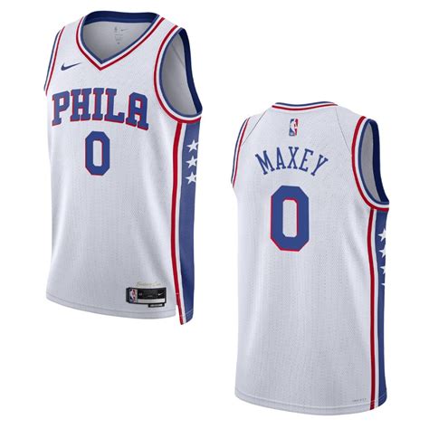 Tyrese Maxey White Association Edition 2022-23 Philadelphia 76ers ...