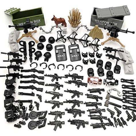 Buy DOLL Custom SWAT Team Toy Weapons Set Compatible Major Brands Building Blocks (Weapons - 1 ...