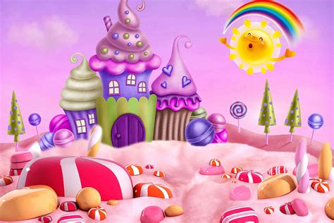 Candyland Background Wallpaper