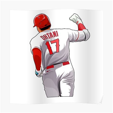 "Shohei Ohtani Pump His Fist" Poster for Sale by GoFlex86 | Redbubble