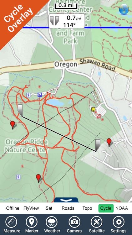 Oregon Ridge Park - GPS Map Navigator by Flytomap