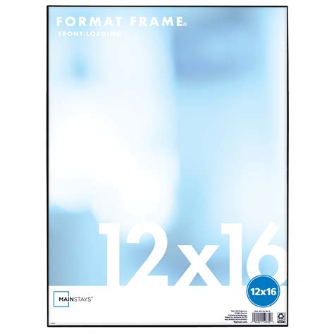 Mainstays 12" x 16" Format Picture Frame, Black Finish - Walmart.com ...