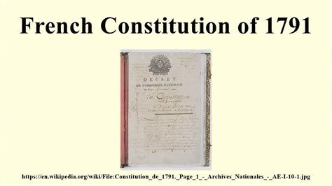 The Constitution of 1791 | The French Revolution - Big Site of History