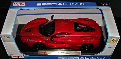 La FERRARI RACE CAR RED 1:18 SCALE DIECAST METAL SPECIAL EDITION by ...