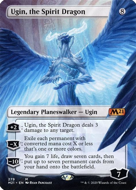 Ugin, the Spirit Dragon (Borderless) - Core Set 2021 - Magic: The Gathering