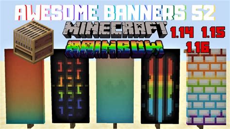 5 AWESOME MINECRAFT BANNER DESIGNS WITH TUTORIAL! #52 [LOOM] - YouTube